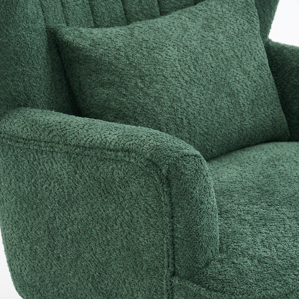 Πολυθρόνα Μπουκλέ (79x76.5x95.5) Spitishop Embrace Green