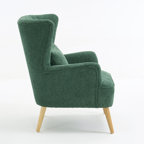 Πολυθρόνα Μπουκλέ (79x76.5x95.5) Spitishop Embrace Green/Natural