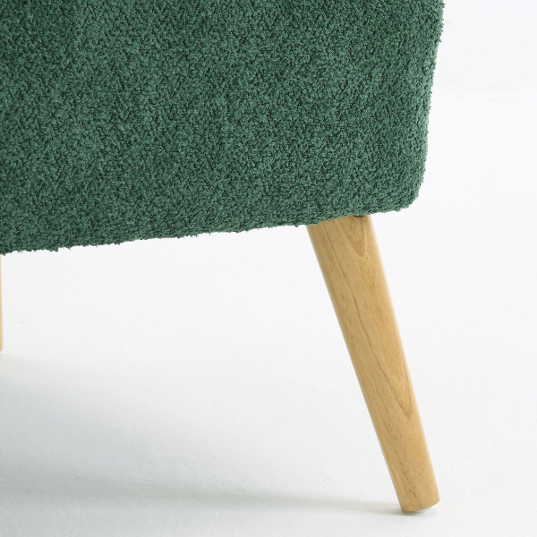 Πολυθρόνα Μπουκλέ (79x76.5x95.5) Spitishop Embrace Green/Natural