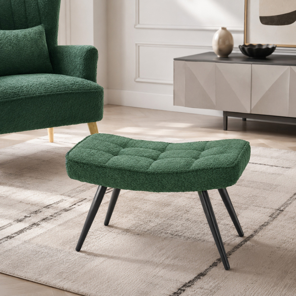 Υποπόδιο Μπουκλέ (60x40x38) Spitishop Ease Green