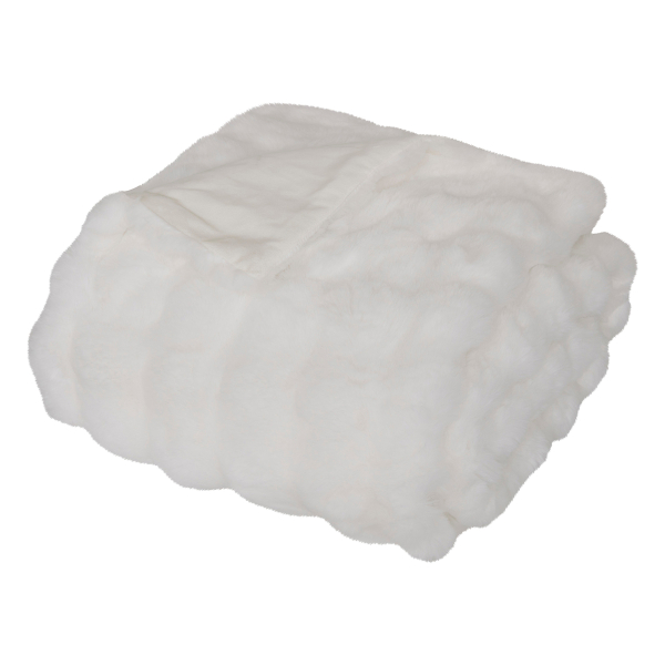 Κουβέρτα Γούνινη Ημίδιπλη (180x230) A-S Zephy White 212508
