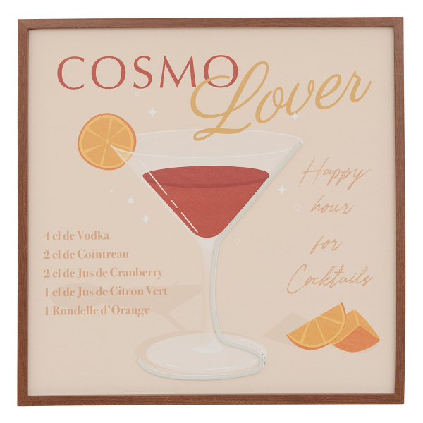 Πίνακας Με Κορνίζα & Neon (48x48) A-S Crush Beige 219655