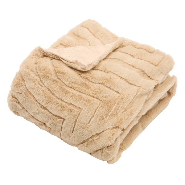 Γούνινη Κουβέρτα Καναπέ (120x160) A-S Arka Beige 212412A