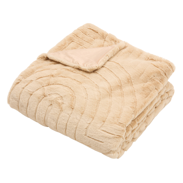Κουβέρτα Γούνινη Ημίδιπλη (180x230) A-S Arka Beige 212413A