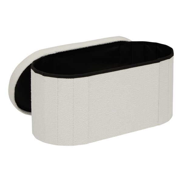 Ταμπουρέ Με Αποθηκευτικό Χώρο (76x38x38) A-S Fink White 214274A