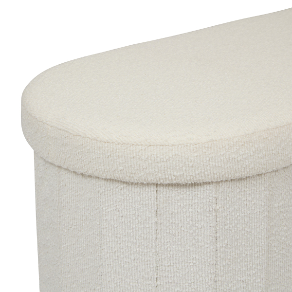 Ταμπουρέ Με Αποθηκευτικό Χώρο (76x38x38) A-S Fink White 214274A