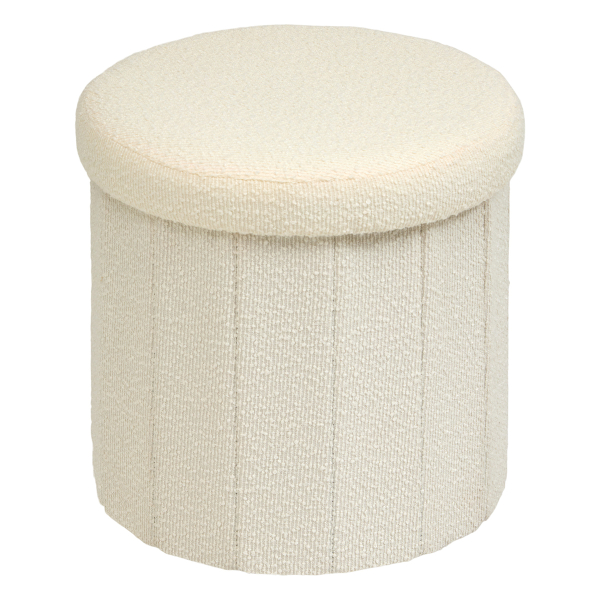 Σκαμπό Με Αποθηκευτικό Χώρο (Φ38x38) A-S Fink White 214273A