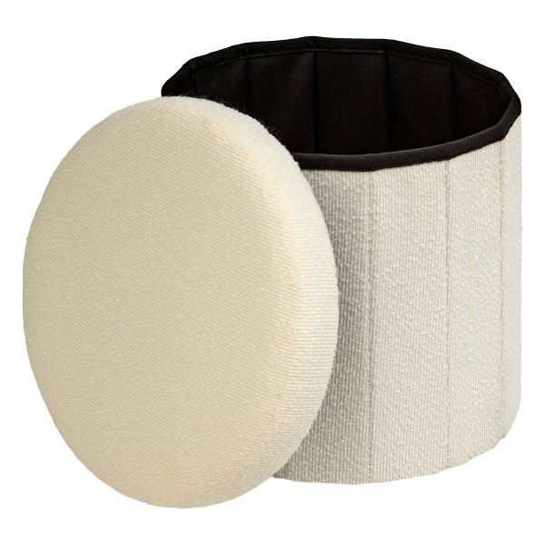 Σκαμπό Με Αποθηκευτικό Χώρο (Φ38x38) A-S Fink White 214273A