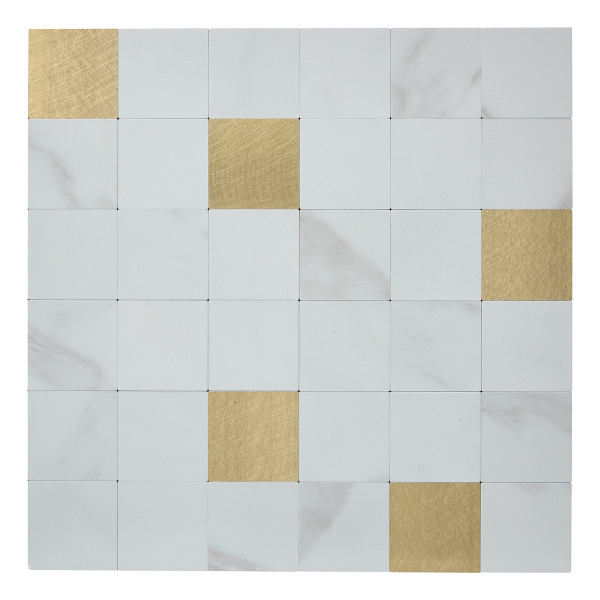 Αυτοκόλλητα Πλακάκια (Σετ 2τμχ) A-S Mina White 223869A