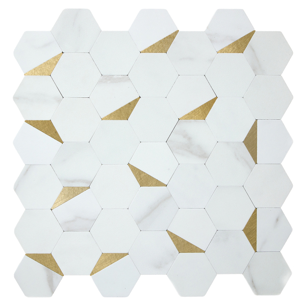 Αυτοκόλλητα Πλακάκια (Σετ 2τμχ) A-S Mina White 223867A