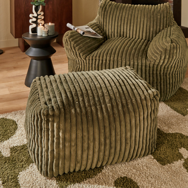 Πουφ (78x61x42) A-S Muzi Khaki 214294D