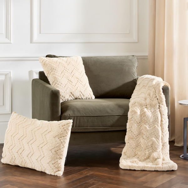Γούνινη Κουβέρτα Καναπέ (120x160) A-S Nalia Beige 223224A