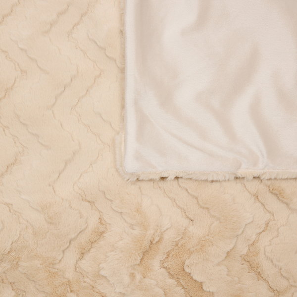 Γούνινη Κουβέρτα Καναπέ (120x160) A-S Nalia Beige 223224A