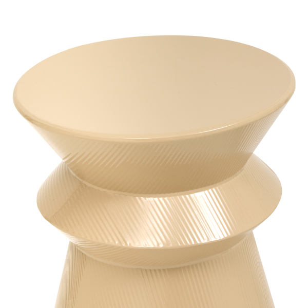 Βοηθητικό Τραπεζάκι (Φ35.5x45) A-S Maya Beige 213195A
