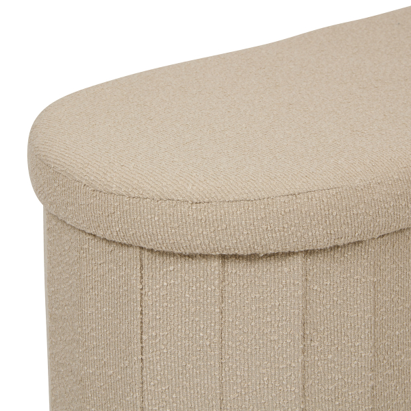 Ταμπουρέ Με Αποθηκευτικό Χώρο (76x38x38) A-S Fink Taupe 214274B