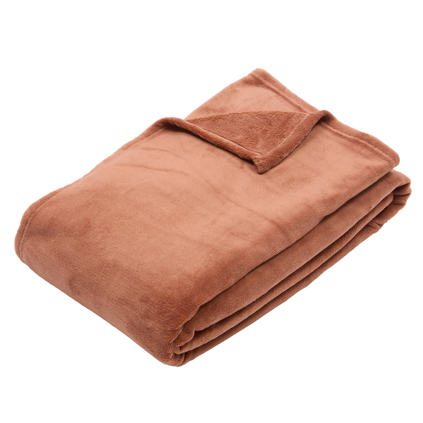 Κουβέρτα Fleece Ημίδιπλη (180x230) A-S Throw Terracotta 120503S