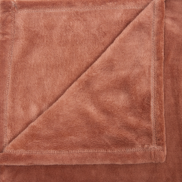 Κουβέρτα Fleece Ημίδιπλη (180x230) A-S Throw Terracotta 120503S