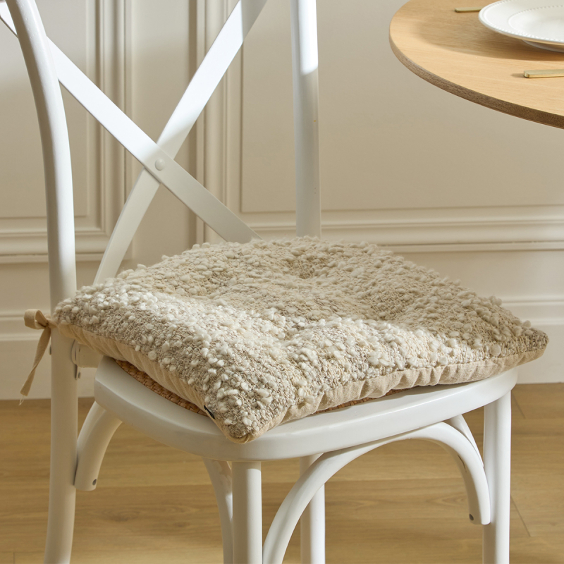 Μπουκλέ Μαξιλάρι Καρέκλας (38x38) A-S Beryl Linen 223220A