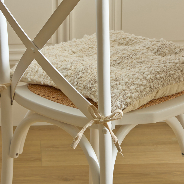 Μπουκλέ Μαξιλάρι Καρέκλας (38x38) A-S Beryl Linen 223220A