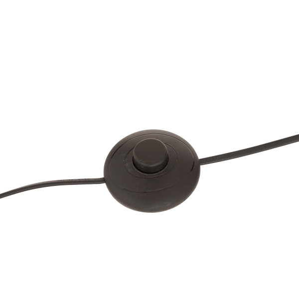 Βάση Φωτιστικού Δαπέδου Με Ντουί E27 A-S Galia Black 221658B