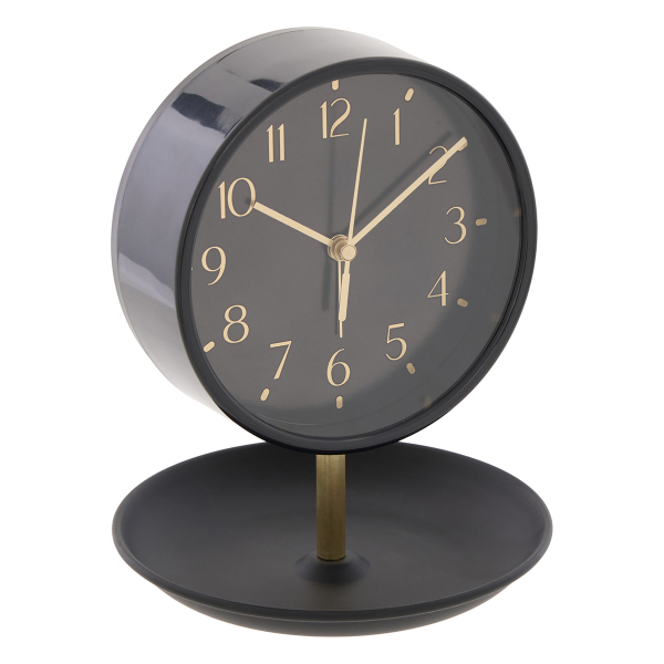 Ρολόι Επιτραπέζιο (Φ14x17.3) - Ξυπνητήρι A-S Dany 218514 Black