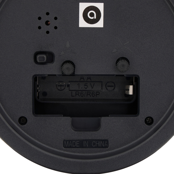 Ρολόι Επιτραπέζιο (Φ14x17.3) - Ξυπνητήρι A-S Dany 218514 Black