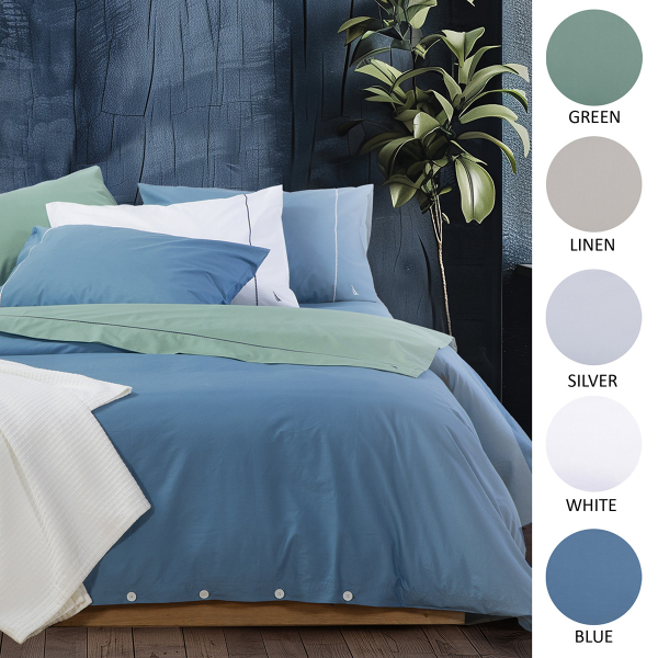 Σεντόνια Διπλά (Σετ) Nautica By Nef-Nef Homeware Nau Wave Solid
