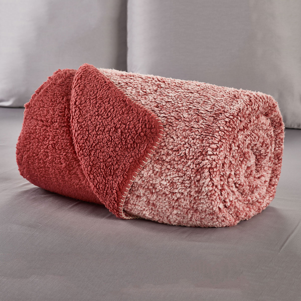 Κουβέρτα Fleece Υπέρδιπλη Με Γουνάκι (220x240) Whitegg KB156