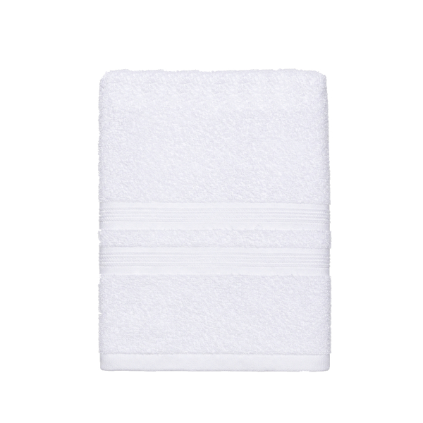 Πετσέτα Σώματος Λευκή (70x140) Hotel Stripes 450gr/m2