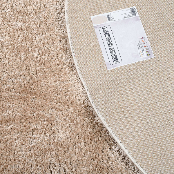 Στρογγυλό Χαλί (Φ160) Polcarpet Satin Shaggy Gold
