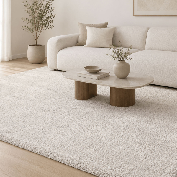 Χαλί (200x290) Polcarpet Satin Shaggy Beige