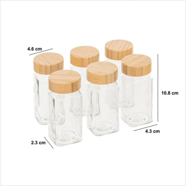 Βαζάκια Μπαχαρικών (Σετ 6τμχ) F-V Spice Jars 209279