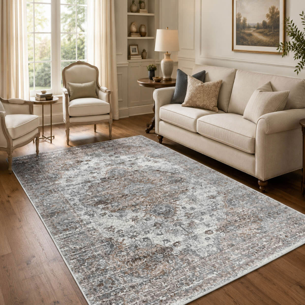 Χαλί (160x230) Polcarpet Estia 2479 L.Grey/Cream