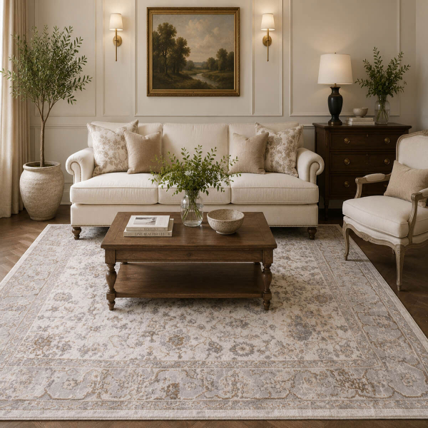 Χαλί (200x290) Polcarpet Estia 2571 D.Grey/White
