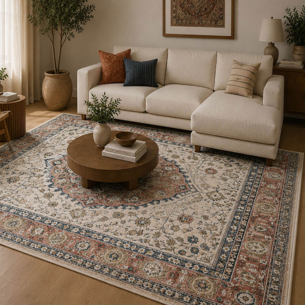 Χαλί (160x230) Polcarpet Allegra Valencia 539 Cream/Rose