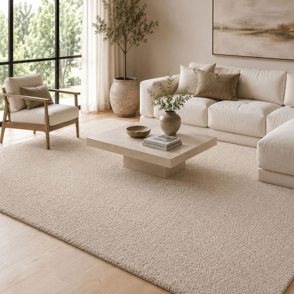 Χαλί (165x230) Polcarpet Puffy Shaggy 1001 Beige
