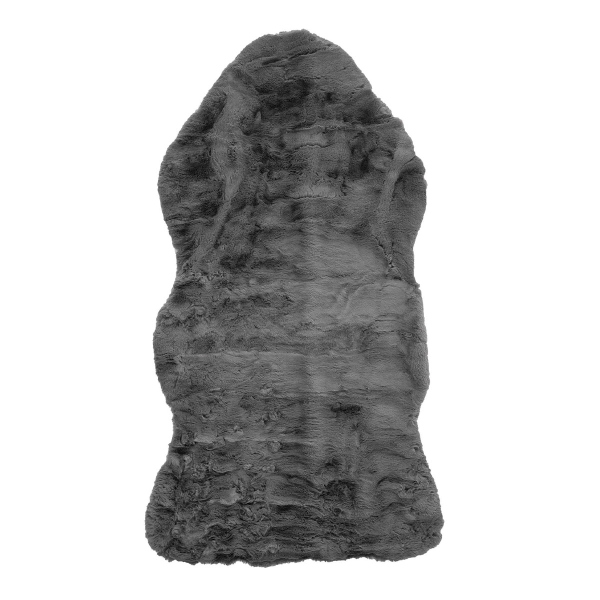 Χαλί Διαδρόμου Γούνινο (80x150) Polcarpet Rabbit Animal Shape D.Grey