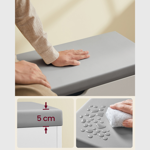 Παγκάκι Με Αποθηκευτικό Χώρο - Παπουτσοθήκη (60x30x44) Vasagle LHS020W01V1