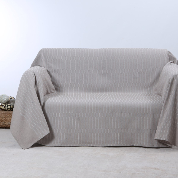 Ριχτάρι Καναπέ Τριθέσιου (180x320) Silk Fashion 25632 Light Camel