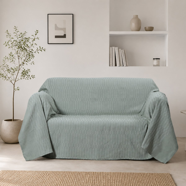 Ριχτάρι Πολυθρόνας (180x180) Silk Fashion 25632 Sage Green