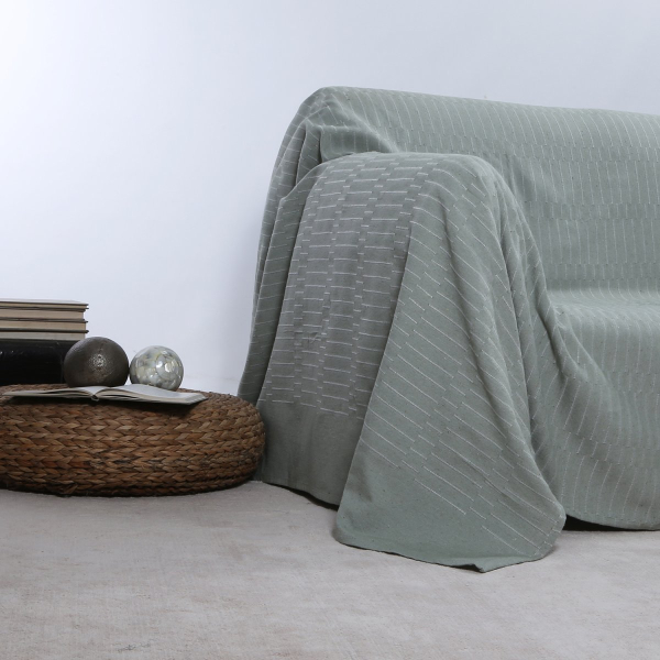 Ριχτάρι Πολυθρόνας (180x180) Silk Fashion 25632 Sage Green