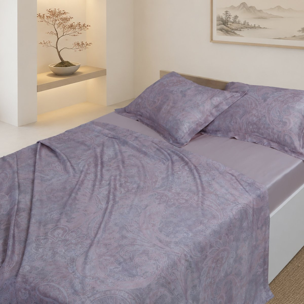 Σεντόνια Υπέρδιπλα (Σετ) Silk Fashion Silva