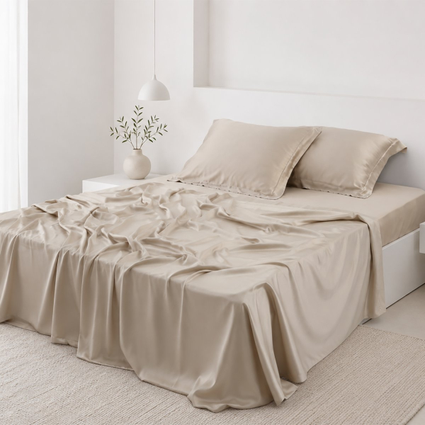 Σεντόνια King Size (Σετ) Silk Fashion Bamboo Beige