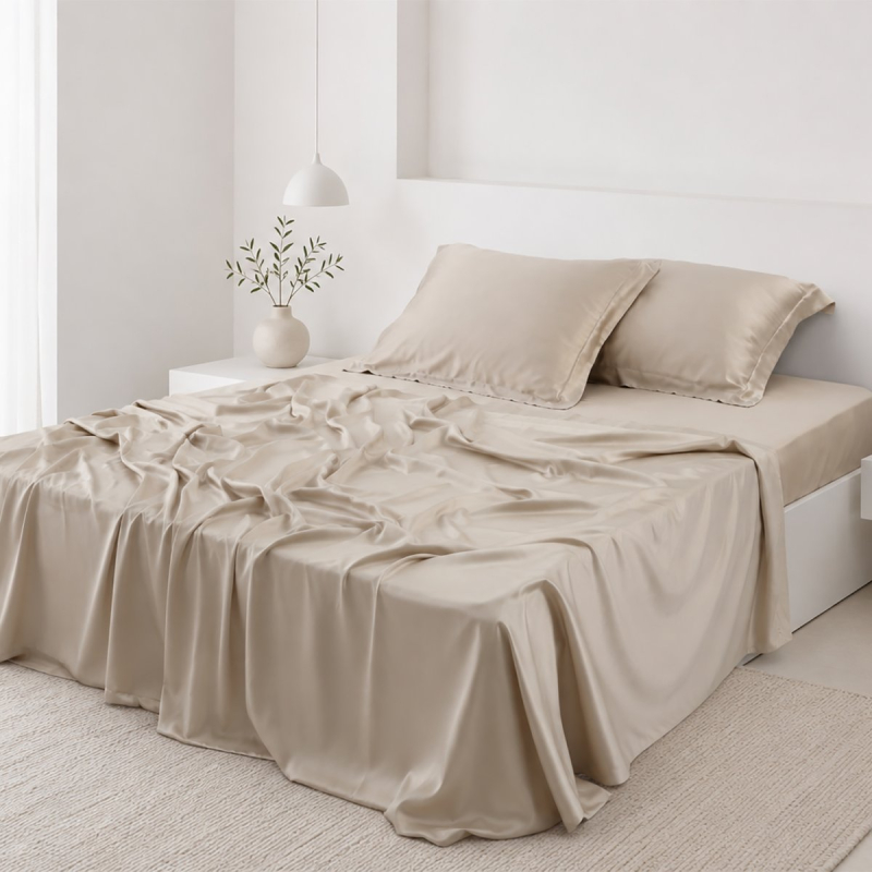 Σεντόνια King Size (Σετ) Silk Fashion Bamboo Beige
