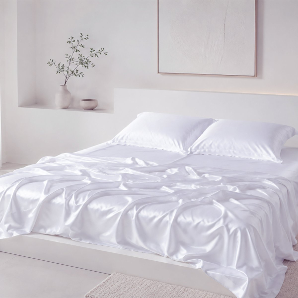 Σεντόνια King Size (Σετ) Silk Fashion Bamboo White
