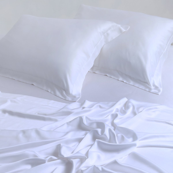 Σεντόνια King Size (Σετ) Silk Fashion Bamboo White