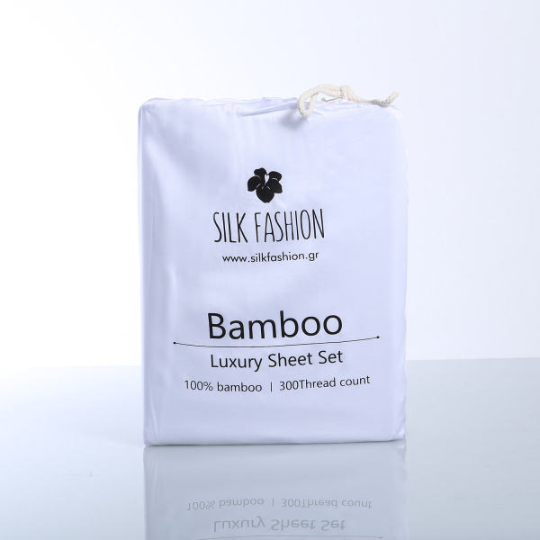 Σεντόνια King Size (Σετ) Silk Fashion Bamboo White