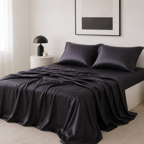 Σεντόνια King Size (Σετ) Silk Fashion Bamboo Dark Grey