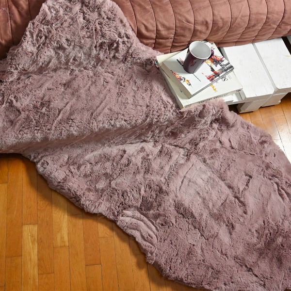 Χαλί Διαδρόμου Γούνινο (80x150) Polcarpet Rabbit Animal Shape Pink