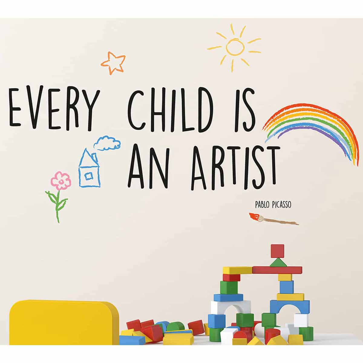 Παιδικό Αυτοκόλλητο Τοίχου Ango Artist 16203 136638